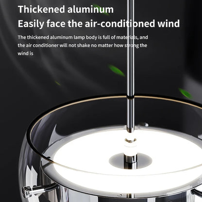 LED Modern Minimalist Dining Table Light Glass Restaurant Pendant Light, Single Head Three Head Restaurant Light Indoor Lighting