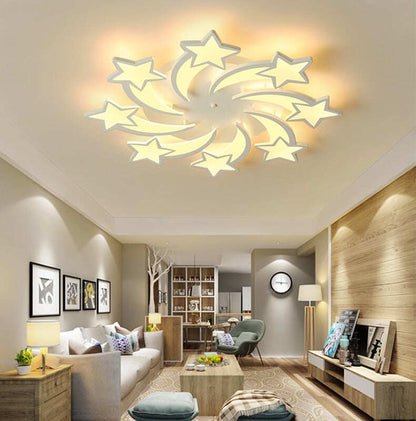 LEDs Chandelier Modern stars For Living Room Bedroom remote/APP support Home design chandelier  model   ICFW1913