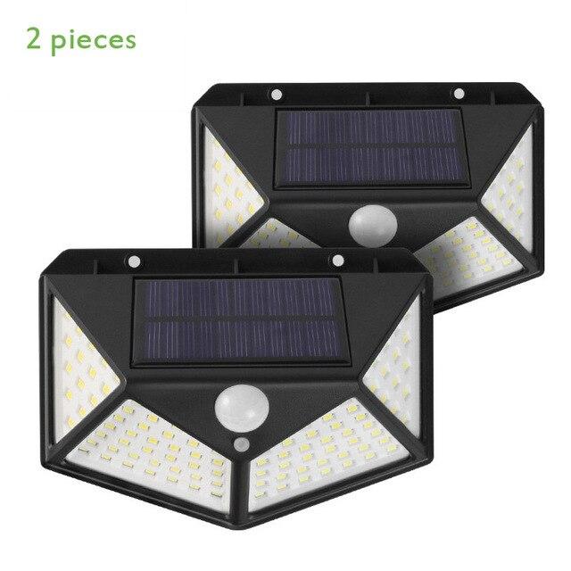 100 LED Solar Light Outdoor Solar Wall lamp PIR Motion Sensor Light Waterproof Garden Decoration 3 Mode Solar Light