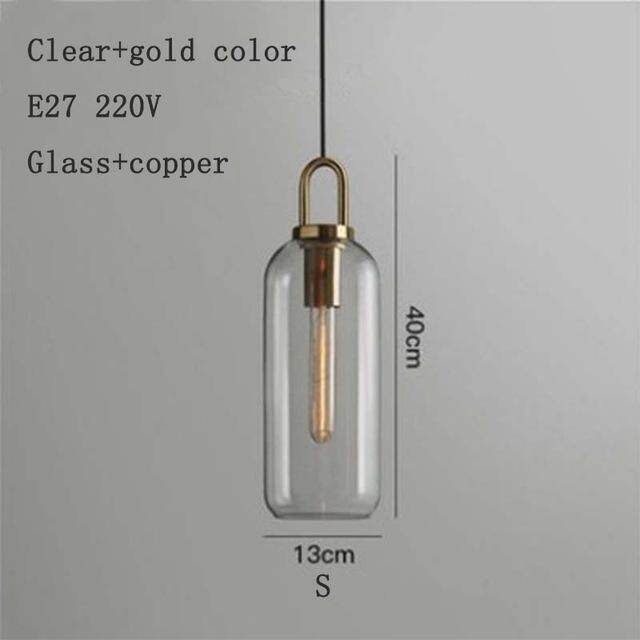 Nordic Modern Simple Glass Ball LED E27 Pendant Lights Interior Lighting Lamps Restaurant Bedroom Stair Decoration Hanging Light