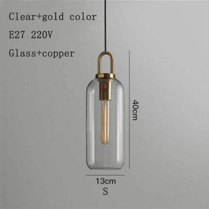 Nordic Modern Simple Glass Ball LED E27 Pendant Lights Interior Lighting Lamps Restaurant Bedroom Stair Decoration Hanging Light