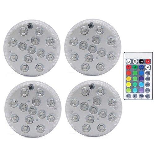 New 16 Colors Submersible Led Lights With Magnet and Suction Cup Pond Fountain Underwater LED Night Light for Vase,Fishtank