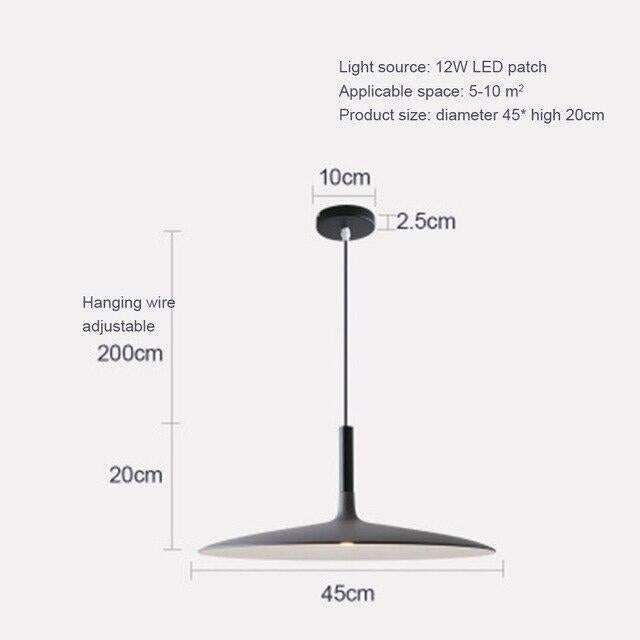 LED Saucer Pendant Lights Hanging Lamp Cement Hanglamp Nordic Retro Living Room Light Fixtures Decorative Lighting