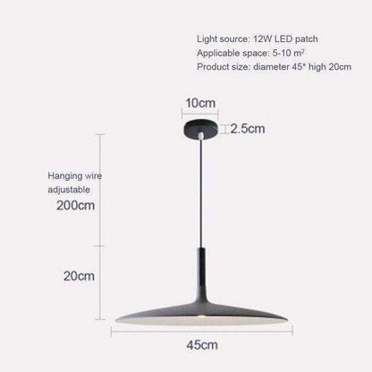 LED Saucer Pendant Lights Hanging Lamp Cement Hanglamp Nordic Retro Living Room Light Fixtures Decorative Lighting