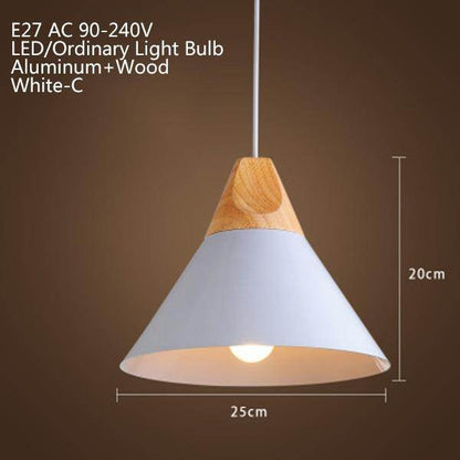 Nordic Modern Macaron Combination Wooden Pendant Lamp Loft Restaurant Cafe Decoration Pendant Light Bedroom Bedside Hanging Lamp
