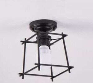 Modern Wrought Iron E27 Led Ceiling Lamps Black Ceiling Lights For Kitchen Living Room Bedroom Study Aisle Restaurant Cafe Hotel
