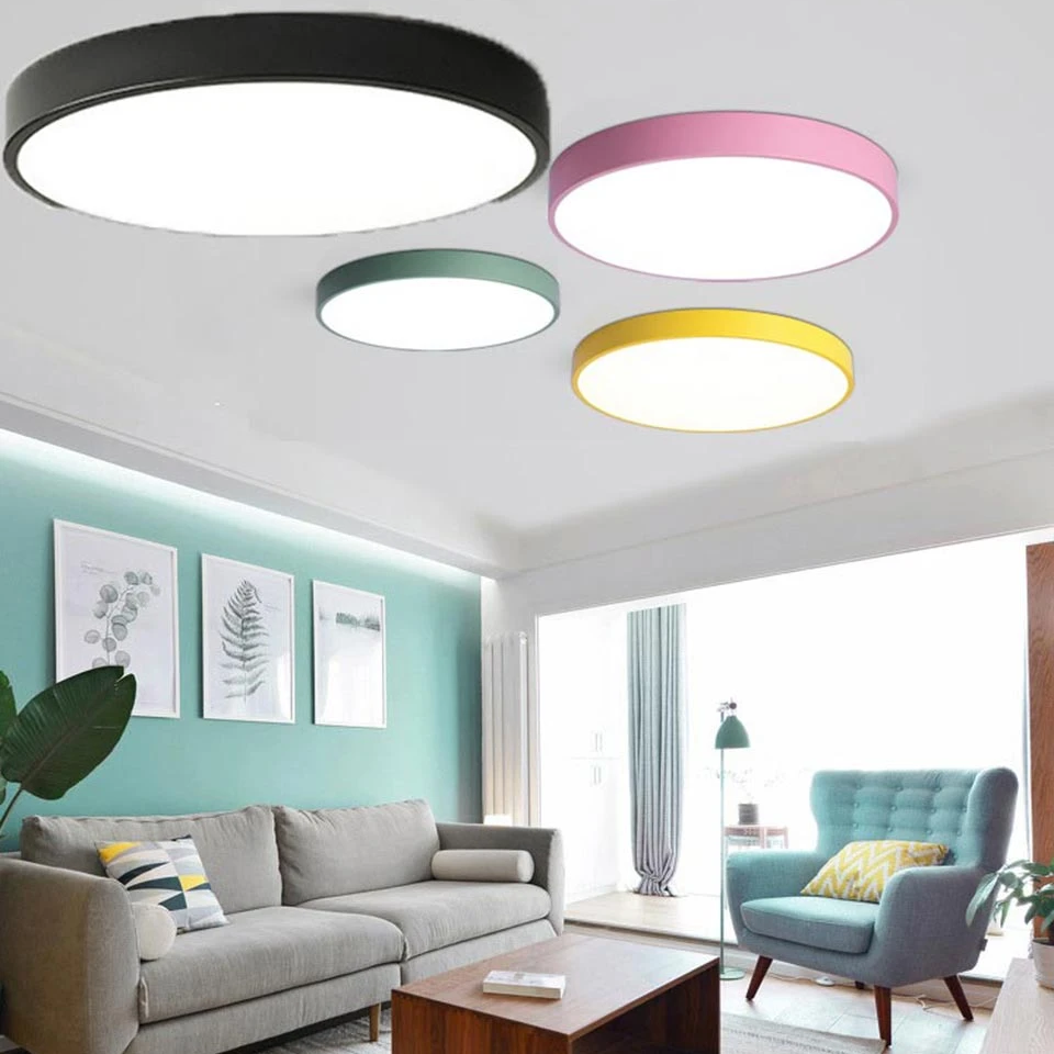 LED Simple Ceiling Lights 5CM Bedroom Study Room Remote Lamp Modern Plafonnier Led Lighting Home Indoor Decoration Plafondlamp