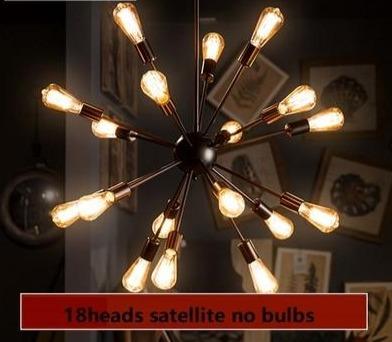 Vintage Industrial Loft Pendant Light 8/12/16/18 Heads Sputnik Pendant Lamp Restaurant Bar Lights