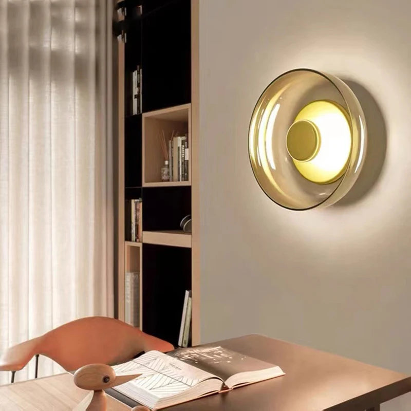 Nordic LED Glass Wall Sconces For Bedrooms Living Rooms Dining Rooms Fixtures Study Bedside Hotel Aisle