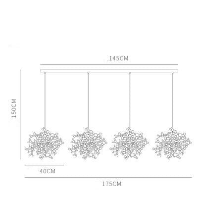 Postmodern Individual G9 Leaf Pendant Light Industrial Lamp Metal Hanging Lights LOFT Suspension Luminaire