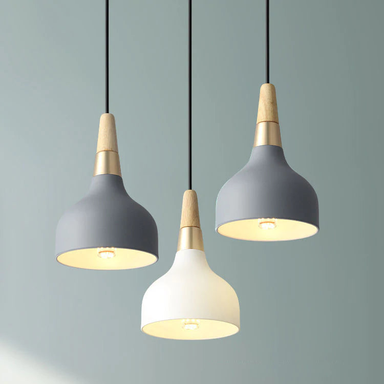 Nordic chandelier restaurant new creative single disc lamp modern minimalist macaroon art bar bedside chandelier