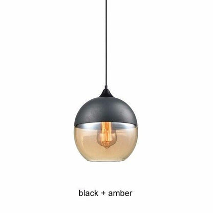 Glass Lamp Modern Pendant Lights Kitchen Fixtures For Dining Room Restaurant Bar Black White Indoor Home Hanging Lighting Lustre