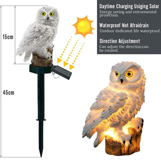 Solar power led garden light outdoor Waterproof energy panel lamp luz solar Owl lighting Path  Yard decoration for ping
