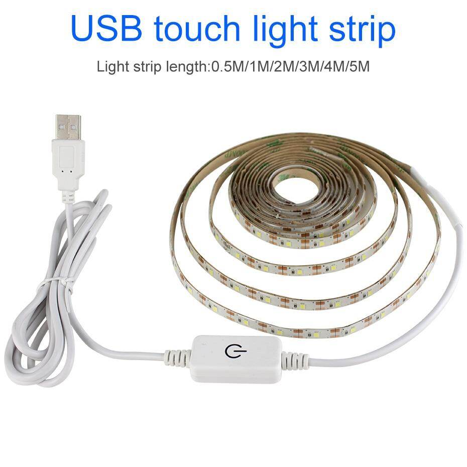 1 - 5M Super Bright SMD2835 Dimmable Led  tape Dimmable Touch Sensor  Cool white/ warm white  DC USB  Strip Flexible light D4
