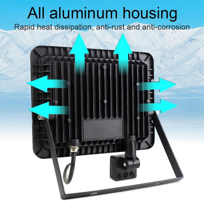 LED PIR Motion Sensor Adjustable Flood Light 10W 20W 30W 50W Waterproof IP66 Floodlight Garden Spotlight Outdoor Wall Lamp