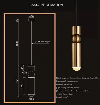 Nordic Pendant Lamp Modern Kitchen Lamp Dining Room Bar Counter Shop Pipe Pendant Down Tube LED Lights office Loft Living Room
