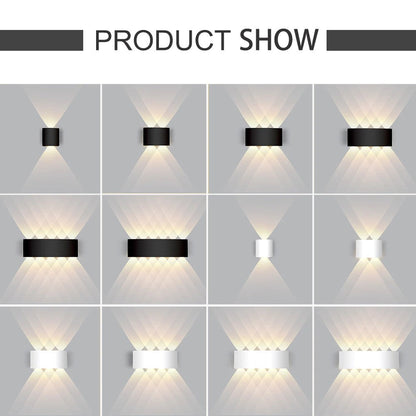LED Wall Light Outdoor Waterproof Modern Nordic Style Indoor Wall Lamps Living Room Porch Garden Lamp 2W 4W 6W 8W 12W NR-69