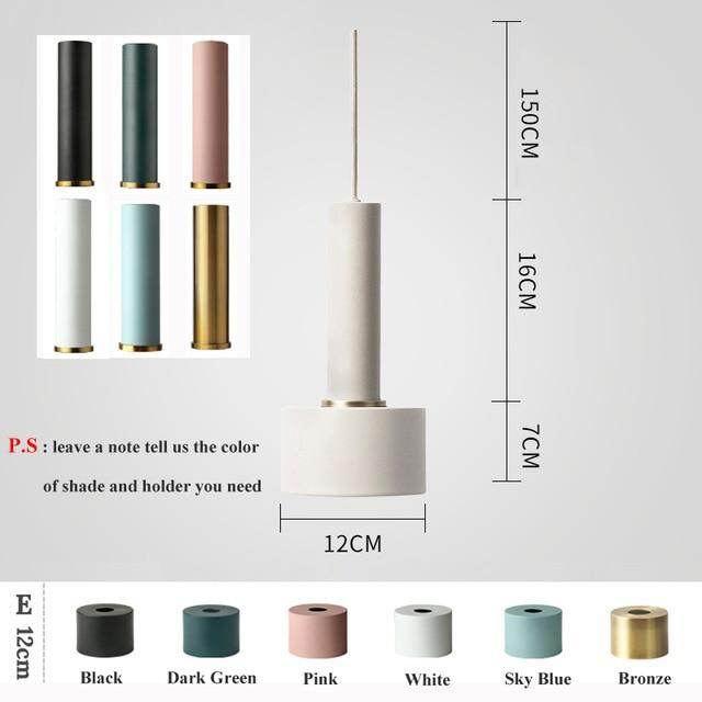Modren Simple Pendant Lights DIY Nordic E27 Hanging Pendant Lamps Restaurant Bar Living Room Bedside Lighting Fixtures Luminaire
