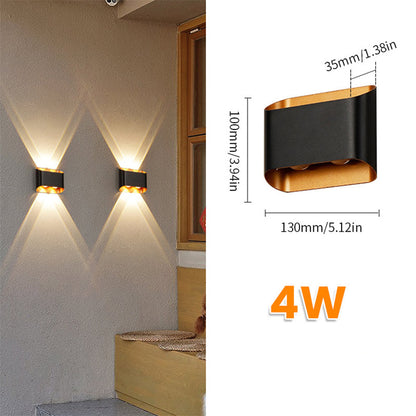 Aluminium LED Wall Lamp Waterproof IP55 Indoor Outdoor Lamp Garden Lights for Living Room Bedroom