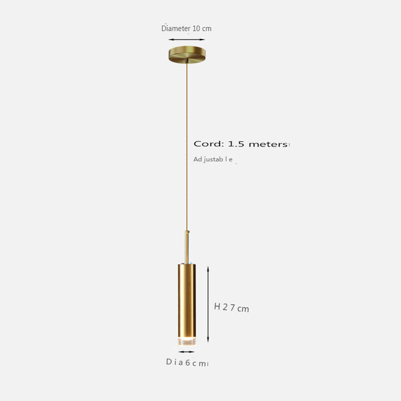 Fumi Modern Pendant Light Kitchen Fixture LED Gold Mini Pendant Lighting fo Kitchen Island Bedroom Bedside Table Small Penda