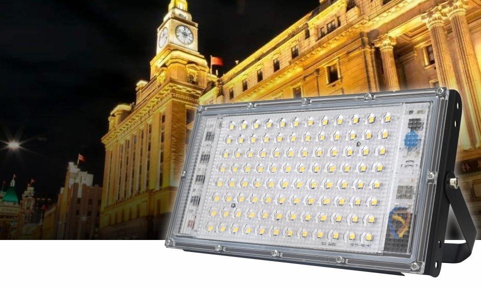 100W Led Flood Light AC  Outdoor Floodlight Spotlight IP65 Waterproof LED Street Lamp Landscape Lighting