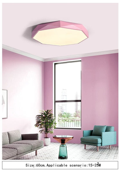 Modern Ceiling Lamps LED Alien Metal Ironware Acrylic Colorful Iron Light Children Bedroom Indoor Lightings Light Fixture