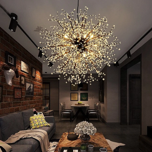 Dandelion Fireworks Modern Pendant Ceiling Lamps Loft For The Kitchen Led Pendant Lights Hanglamp Hanging Light Fixture