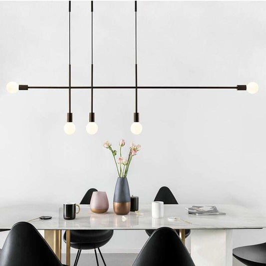 Modern Iron Pendant Light Northern Europe Creative Branches Hanging Lamp LOFT Luminarias Industrial Geometric Art Nordic Lamp