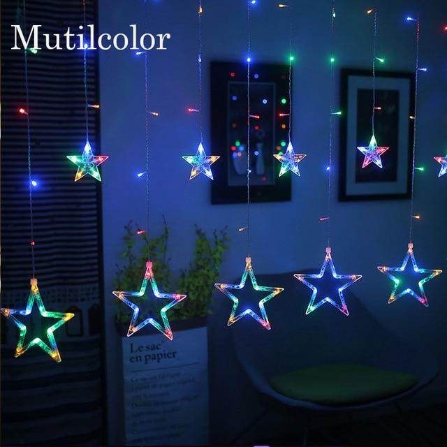 Christmas lights indoor/outdoor fairy lights Moon Star Lamp LED String Decoration for home Party Holiday lighting