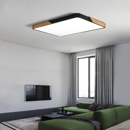 Modern LED Ceiling Light Surface Mount Flush Lamp Indoor Lighting Fixture Living Room Bedroom Kitchen Remote Control Dimmable