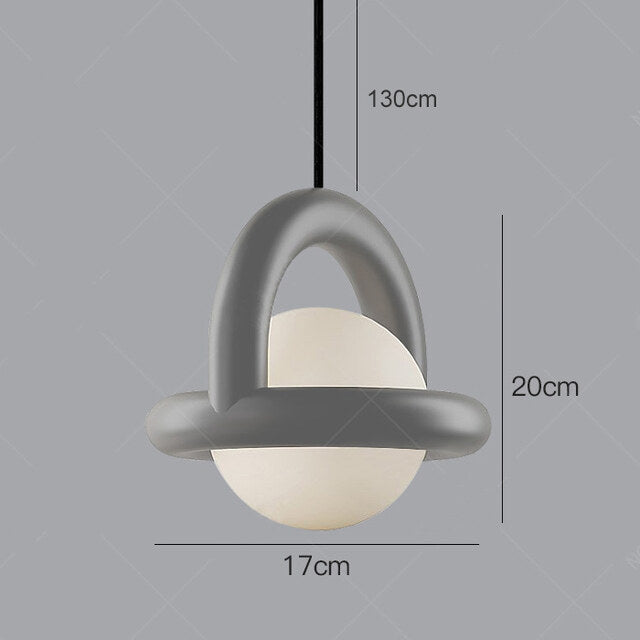 Modern Balloon Pendant light  LED Glass Design Bedside Nordic Chandelier Bedroom Living Dining Room Stairs Home G4 Hanging Lamp