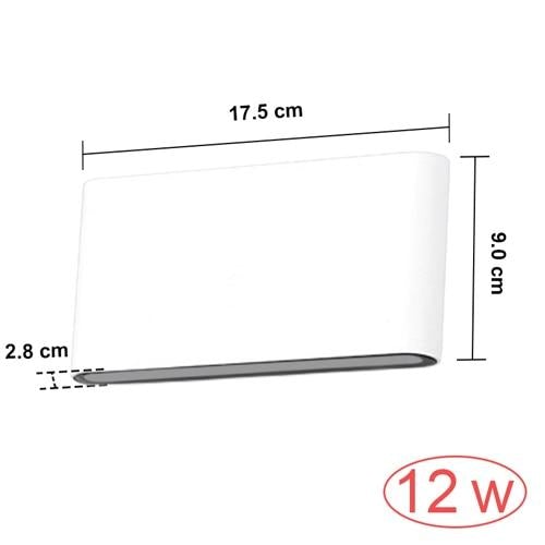 Waterproof Outdoor Wall Lamp 6W 12W LED Source Up And Down Lighting Modern Minimalist Indoor Engineering Porch Garden Light