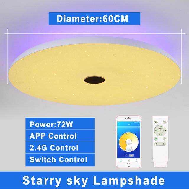 Modern LED Ceiling Lights Dimmable 36W 48W 72W APP Remote Control Bluetooth Music Light Speaker Foyer Bedroom Smart Ceiling Lamp