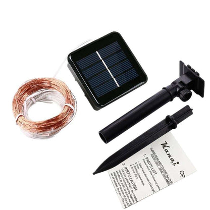 Dimmable 11m/21m/31m/51m  LED Outdoor Solar String Lights Fairy Holiday Christmas Party Garland Solar Garden Waterproof Lights