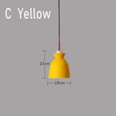 Pendant Lights Nordic Personality Art Creative Macaron Restaurant Living Room Bedroom Office Solid Wood Aluminum Pendant Lamp