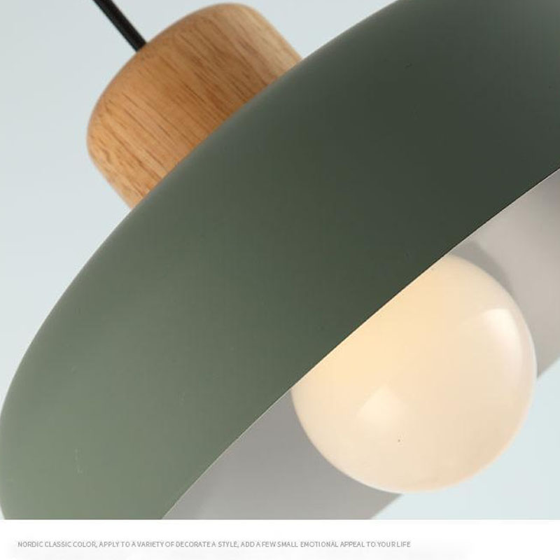 Nordic Pendant Light Macaroon Gray/Green Decorative Hanging Lamps For Living Room Bedroom Restaurant Simple Indoor Home Lighting