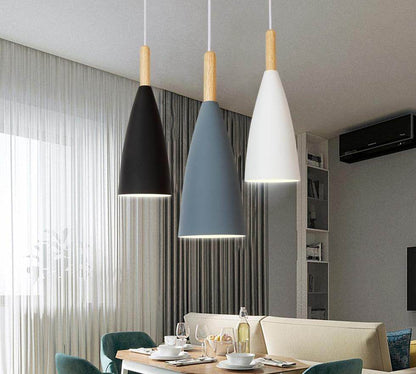 Modern Pendant Lamp Nordic Pendant Light For Dinning Room Restaurant Bedroom LED Hanging Lamp E27 Aluminum LED Night Lighting