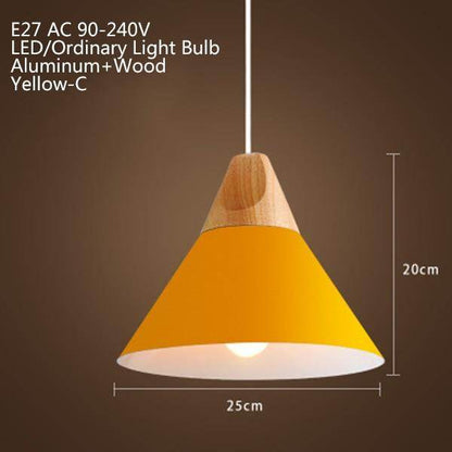 Nordic Modern Macaron Combination Wooden Pendant Lamp Loft Restaurant Cafe Decoration Pendant Light Bedroom Bedside Hanging Lamp