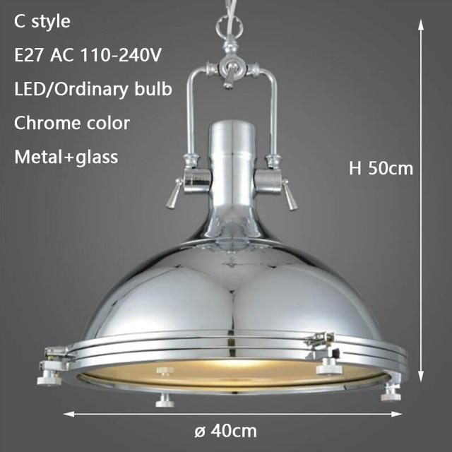 3 Style Loft Retro Industrial Hanging Hardware Metals Pendant Lamp Vintage E27 LED Lights For Kitchen Bar Coffee Light Fixtures