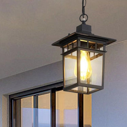 Vintage E27 Outdoor Waterproof and Rust-proof Courtyard Lamp Corridor Aisle Balcony Chandelier Villa Garden Pendant Light