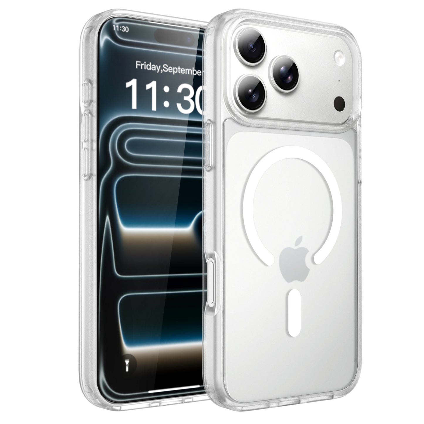 Translucent Matte Phone Case For iPhone 17 Pro Max Air 16E 15 Plus 16 Pro For Magsafe Wireless Charging Protector Cover