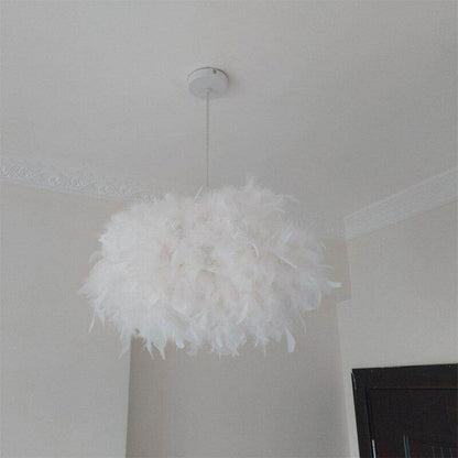 Lamp Living Room Simple Modern Bedroom Feather Pendant Lamp Creative Nordic postmodern Partial Ball Romantic Led Pendant Lights