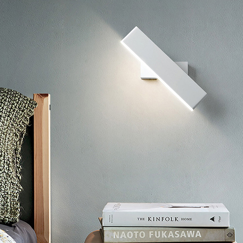Wooden modern led wall lights bedside wall lamp wall sconce black bedroom Nordic steering head for living room ZBD0027