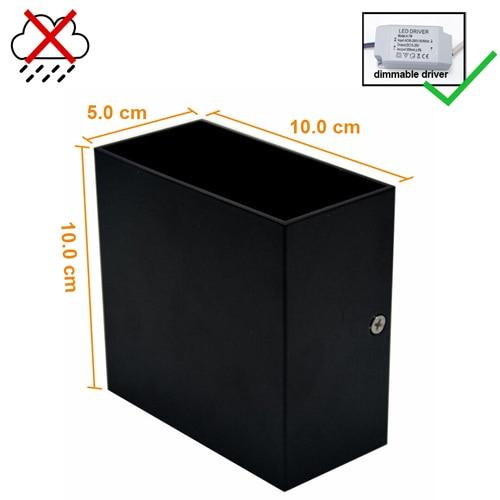 Feimefeiyou 6W lampada LED Aluminium wall light rail project Square LED wall lamp bedside lights bedroom wall decor arts