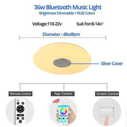 Music LED ceiling Lights RGB APP and Remote control ceiling lamp bedroom 25W 36W 52W living room light lampara de techo