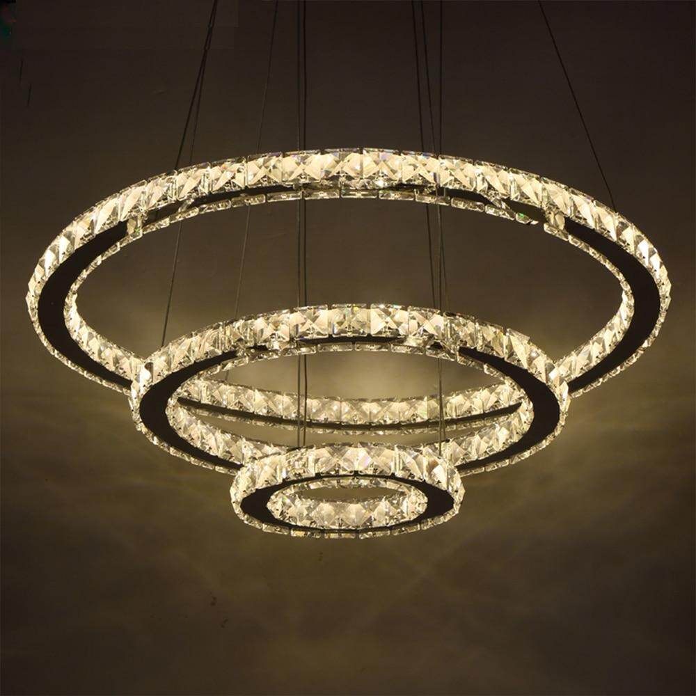 Modern LED Crystal Chandelier Lights Lamp For Living Room Cristal Lustre Chandeliers Lighting Pendant Hanging Ceiling Fixtures