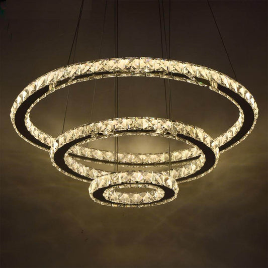 Modern LED Crystal Chandelier Lights Lamp For Living Room Cristal Lustre Chandeliers Lighting Pendant Hanging Ceiling Fixtures