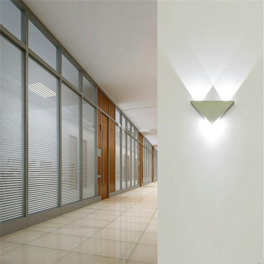 Modern Led Wall Lamp 3W Aluminum Body Triangle Wall Light For Bedroom Home Lighting Luminaire Bathroom Light Fixture Wall Sconce
