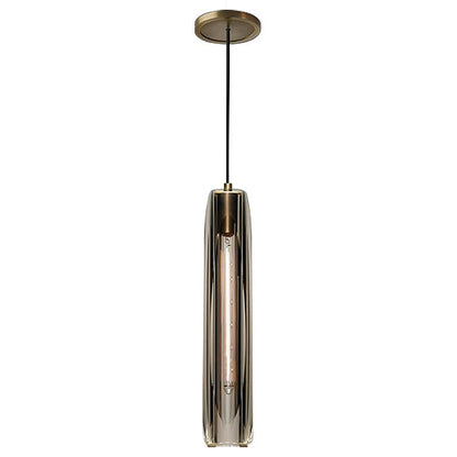 American Simple Copper Crystal Chandelier Bedroom Bedside Single Head Chandelier