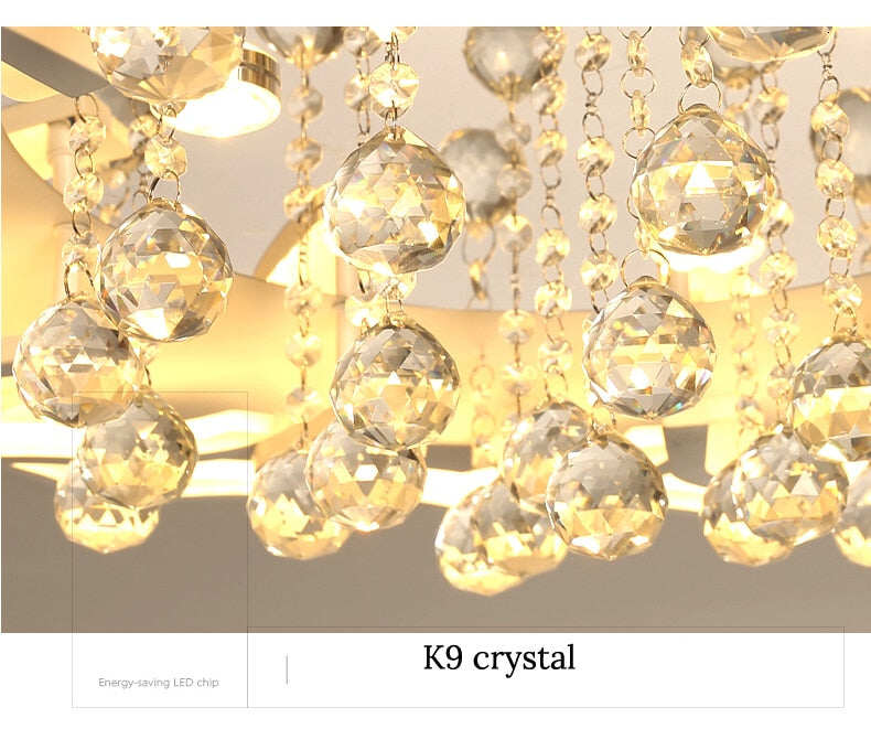 White Acrylic Modern Chandelier Lights For Living Room Bedroom Remote Control Led Indoor Lamp Home Dimmable Lighting Fixtures De